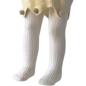 Zando Baby Girls Seamless Tights in White, Size 0-6M​​​​